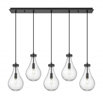 Owego - 5 Light - 39 inch - Matte Black - Linear Pendant (3442|125-451-1P-BK-G451-7SDY)