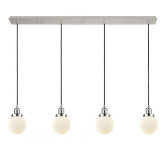 Beacon - 4 Light - 50 inch - Polished Chrome - Linear Pendant (3442|124F-4P-PC-G201-6)