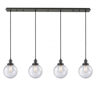 Beacon - 4 Light - 52 inch - Oil Rubbed Bronze - Linear Pendant (3442|124F-4P-OB-G204-8)