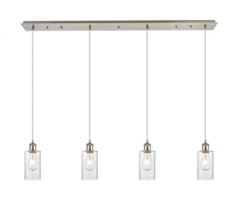 Clymer - 4 Light - 47 inch - Brushed Satin Nickel - Linear Pendant (3442|124B-4P-SN-G804)