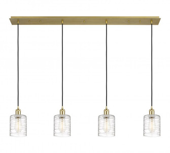 Cobbleskill - 4 Light - 49 inch - Satin Gold - Linear Pendant (3442|124B-4P-SG-G1113)