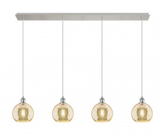 Athens - 4 Light - 52 inch - Polished Chrome - Linear Pendant (3442|124B-4P-PC-G128-8)