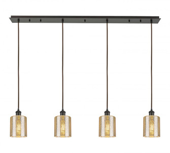Cobbleskill - 4 Light - 49 inch - Oil Rubbed Bronze - Linear Pendant (3442|124B-4P-OB-G116)