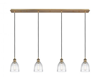 Brookfield - 4 Light - 49 inch - Brushed Brass - Linear Pendant (3442|124B-4P-BB-G442)