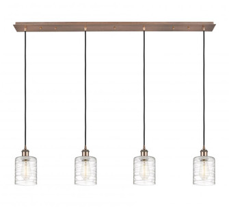 Cobbleskill - 4 Light - 49 inch - Antique Copper - Linear Pendant (3442|124B-4P-AC-G1113)