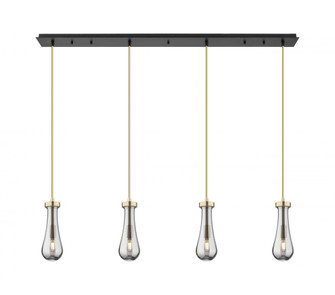 Owego - 4 Light - 49 inch - Champagne Bronze - Linear Pendant (3442|124-451-1P-CB-G451-4SM)