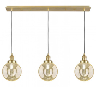 Beacon - 3 Light - 40 inch - Satin Gold - Linear Pendant (3442|123F-3P-SG-G208-8)
