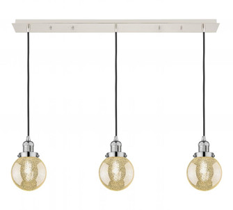 Beacon - 3 Light - 38 inch - Polished Nickel - Linear Pendant (3442|123F-3P-PN-G208-6)