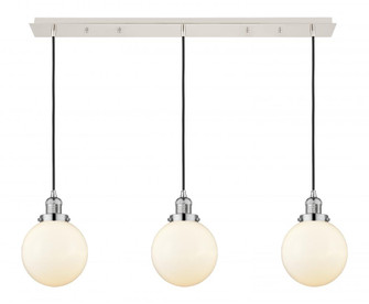 Beacon - 3 Light - 40 inch - Polished Nickel - Linear Pendant (3442|123F-3P-PN-G201-8)