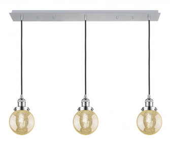 Beacon - 3 Light - 38 inch - Polished Chrome - Linear Pendant (3442|123F-3P-PC-G208-6)