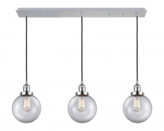 Beacon - 3 Light - 40 inch - Polished Chrome - Linear Pendant (3442|123F-3P-PC-G202-8)