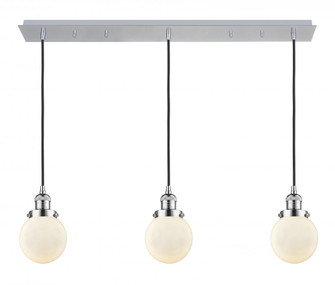 Beacon - 3 Light - 38 inch - Polished Chrome - Linear Pendant (3442|123F-3P-PC-G201-6)