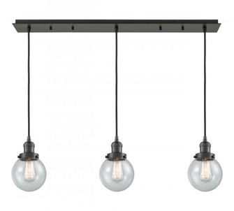 Beacon - 3 Light - 38 inch - Oil Rubbed Bronze - Linear Pendant (3442|123F-3P-OB-G204-6)