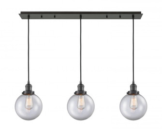 Beacon - 3 Light - 40 inch - Oil Rubbed Bronze - Linear Pendant (3442|123F-3P-OB-G202-8)