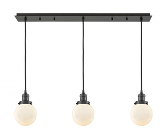Beacon - 3 Light - 38 inch - Oil Rubbed Bronze - Linear Pendant (3442|123F-3P-OB-G201-6)
