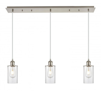 Clymer - 3 Light - 35 inch - Brushed Satin Nickel - Linear Pendant (3442|123B-3P-SN-G802)