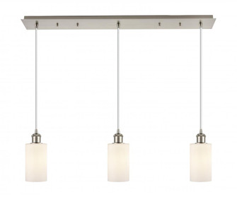 Clymer - 3 Light - 35 inch - Brushed Satin Nickel - Linear Pendant (3442|123B-3P-SN-G801)