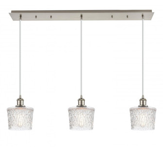 Niagara - 3 Light - 38 inch - Brushed Satin Nickel - Linear Pendant (3442|123B-3P-SN-G402)