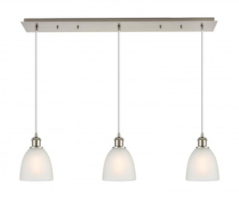 Castile - 3 Light - 38 inch - Brushed Satin Nickel - Linear Pendant (3442|123B-3P-SN-G381)