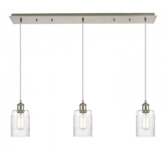 Hadley - 3 Light - 36 inch - Brushed Satin Nickel - Linear Pendant (3442|123B-3P-SN-G342)