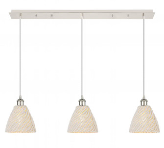 Bristol Natural - 3 Light - 39 inch - Polished Nickel - Linear Pendant (3442|123B-3P-PN-NBD-75-NAT)