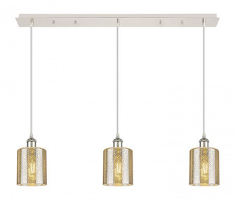 Cobbleskill - 3 Light - 37 inch - Polished Nickel - Linear Pendant (3442|123B-3P-PN-G116)