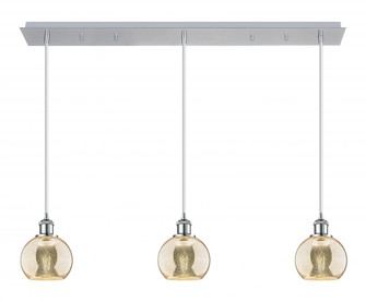 Athens - 3 Light - 37 inch - Polished Chrome - Linear Pendant (3442|123B-3P-PC-G128-6)