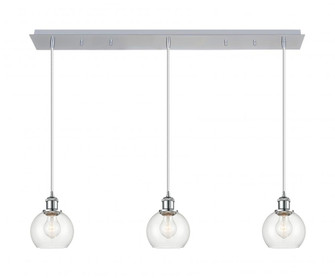 Athens - 3 Light - 37 inch - Polished Chrome - Linear Pendant (3442|123B-3P-PC-G122-6)