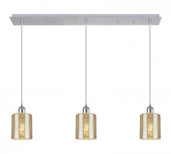 Cobbleskill - 3 Light - 37 inch - Polished Chrome - Linear Pendant (3442|123B-3P-PC-G116)