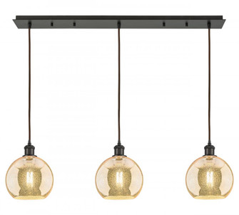 Athens - 3 Light - 40 inch - Oil Rubbed Bronze - Linear Pendant (3442|123B-3P-OB-G128-8)