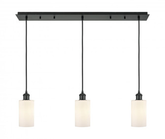 Clymer - 3 Light - 35 inch - Matte Black - Linear Pendant (3442|123B-3P-BK-G801)