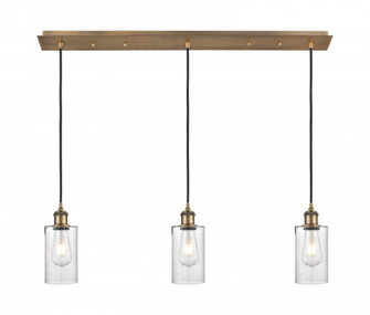 Clymer - 3 Light - 35 inch - Brushed Brass - Linear Pendant (3442|123B-3P-BB-G804)