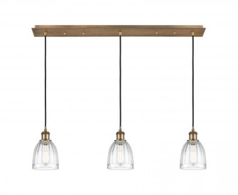 Brookfield - 3 Light - 37 inch - Brushed Brass - Linear Pendant (3442|123B-3P-BB-G442)