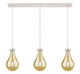 Owego - 3 Light - 39 inch - Polished Nickel - Linear Pendant (3442|123-451-1P-PN-G451-7ME)