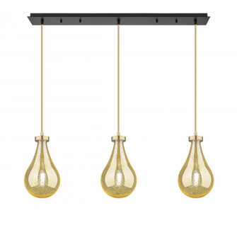 Owego - 3 Light - 37 inch - Champagne Bronze - Linear Pendant (3442|123-451-1P-CB-G451-7ME)