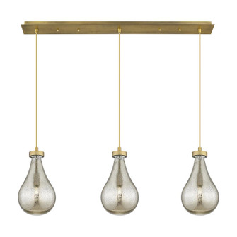Owego - 3 Light - 39 inch - Brushed Brass - Linear Pendant (3442|123-451-1P-BB-G451-7ME)