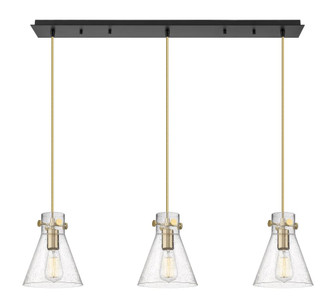 Newton Cone - 3 Light - 40 inch - Champagne Bronze - Linear Pendant (3442|123-410-1PS-CB-G411-8SDY)