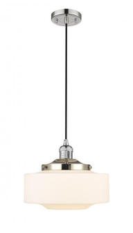 Bridgeton - 1 Light - 12 inch - Polished Nickel - Cord hung - Mini Pendant (3442|201C-PN-G691-12-LED)