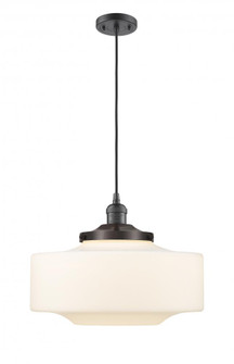 Bridgeton - 1 Light - 16 inch - Oil Rubbed Bronze - Cord hung - Mini Pendant (3442|201C-OB-G691-16-LED)