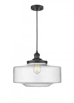 Bridgeton - 1 Light - 16 inch - Matte Black - Cord hung - Mini Pendant (3442|201C-BK-G694-16-LED)