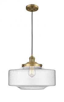 Bridgeton - 1 Light - 16 inch - Brushed Brass - Cord hung - Mini Pendant (3442|201C-BB-G694-16)