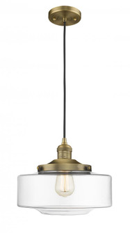 Bridgeton - 1 Light - 12 inch - Brushed Brass - Cord hung - Mini Pendant (3442|201C-BB-G692-12-LED)