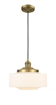 Bridgeton - 1 Light - 12 inch - Brushed Brass - Cord hung - Mini Pendant (3442|201C-BB-G691-12)