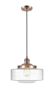 Bridgeton - 1 Light - 12 inch - Antique Copper - Cord hung - Mini Pendant (3442|201C-AC-G694-12-LED)