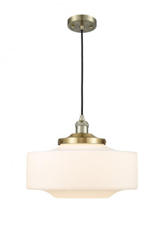 Bridgeton - 1 Light - 16 inch - Antique Brass - Cord hung - Mini Pendant (3442|201C-AB-G691-16)
