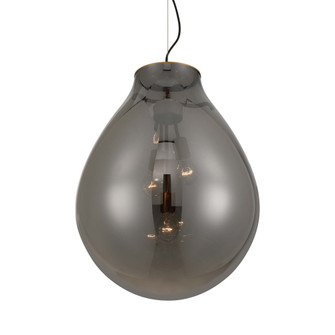 Wry Lighting Drop 3-light Pendant in Brushed Champagne Brass and Smoke Plated Glass (36|2088-20P BCB-SMP)