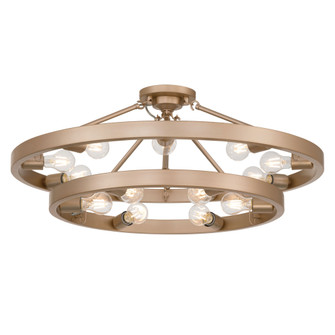 Golden Lighting Castile 15-light Semi-Flush Mount in French Gold (36|1019-96SF FRG)