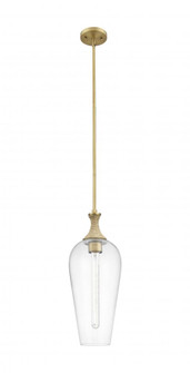 Chelsea - 1 Light - 10 inch - Brushed Brass - Mini Pendant (3442|415-1SR-BB-G456-8CL)