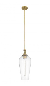 Chelsea - 1 Light - 10 inch - Brushed Brass - Mini Pendant (3442|415-1S-BB-G456-8CL)