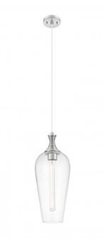 Chelsea - 1 Light - 10 inch - Brushed Satin Nickel - Cord hung - Mini Pendant (3442|415-1P-SN-G456-8CL)